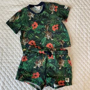 Nathalie Lete H&M Toddler Boy Set Shorts Shirt 3T